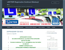 Tablet Screenshot of lektor.net.pl